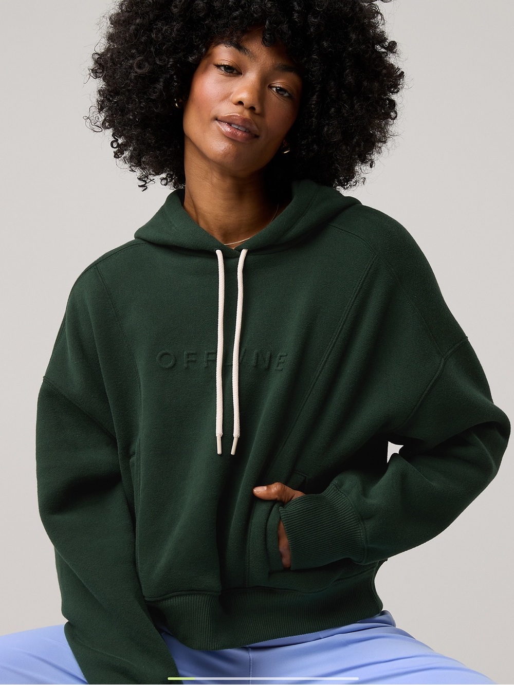 OFFLINE by Aerie Cloud Fleece Hoodie - Large- NWOT - Picture 2 of 7